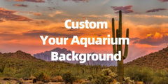 Pnylzzyxh Custom Aquarium Background Photo Backdrop Personalized Aquarium Tank Backdrop Upload Picture Terrarium Reptile Habitat Hideout Underwater Aquarium Fish Tank Accessories 24x12 inch