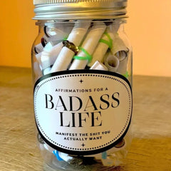 Daily Uplift Glass Affirmation Jar