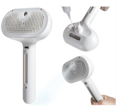Pet Hair Spray Brush — 2-in-1 Grooming Brush with Built-In Water Tank