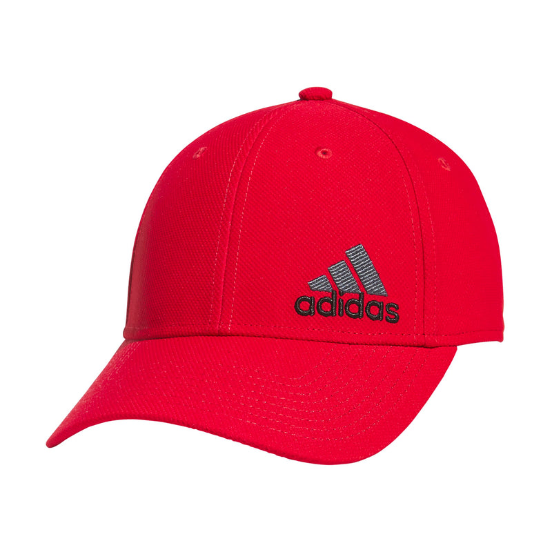 adidas Men's Release 3 Flex-Fit Cap Scarlet/Black/Grey L-XL