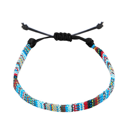 Boho Rainbow Cloth Anklet