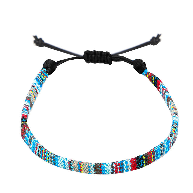 Boho Rainbow Cloth Anklet