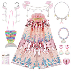 Mermaid Princess Dress-Up Set – 10-Piece