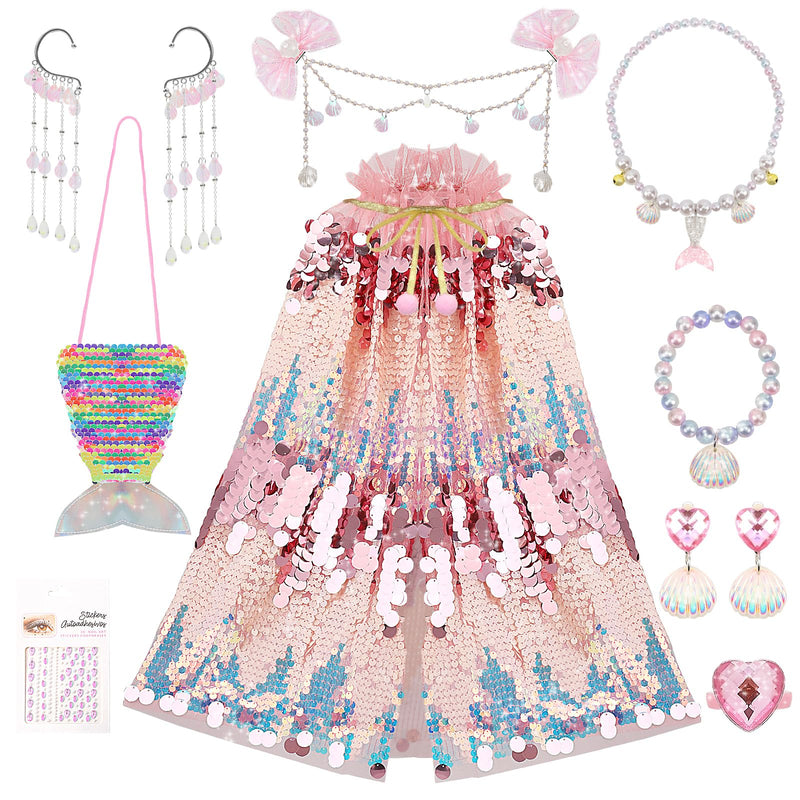 Mermaid Princess Dress-Up Set – 10-Piece