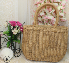 Handmade Woven Tote Bag, Straw Bag