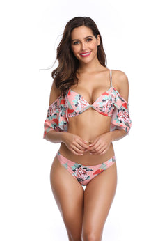 Ruffle Sleeve Sexy Bikini