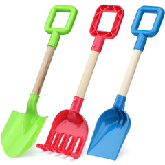 16" Beach Sand Shovel Set - 3 Pack Kids & Adults