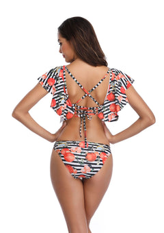Ruffle Sleeve Sexy Bikini