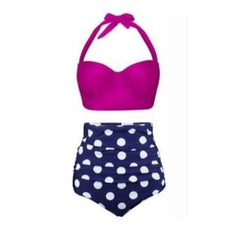 High-Waisted Printed Bikini Set