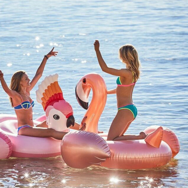 Rose Gold Elegant Flamingo Float