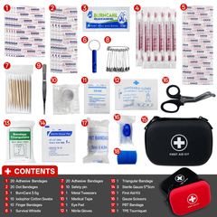 91pcs Compact Travel First Aid Kit