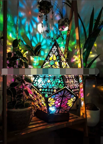 LED Starry Sky Boho Lantern