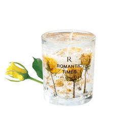 Elegant Floral Jelly Candles