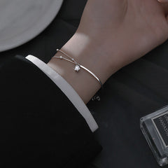 Chic Sterling Silver Star Bracelet