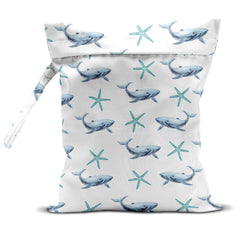 zcyxuuw Wet Bag Wet Dry Bag Wet Bag for Swimsuit Travel Beach Pool Diapers Dirty Yoga Gym Clothes Makeup Bag Waterproof Reusable Beach Bag Ocean Decor Starfish Sea Horse Anchor