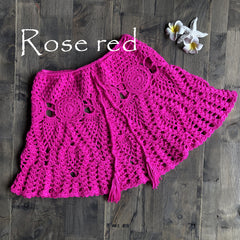 Handmade Crochet Bikini Skirt and Yoga Top