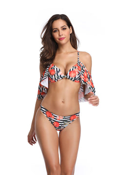 Ruffle Sleeve Sexy Bikini