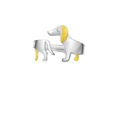 Silver Open Dog Ring