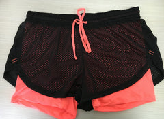 Women's Breathable Double-Layer Yoga Shorts