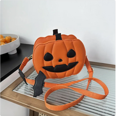Halloween Pumpkin Crossbody Bag - Novelty Shoulder Purse for Women