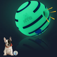 Glow Ball Squeaky Interactive Dog Toy - 3.15 inch