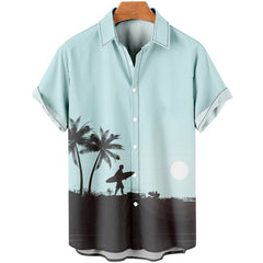 Tropical 3D Coconut Tree Hawaiian Shirt