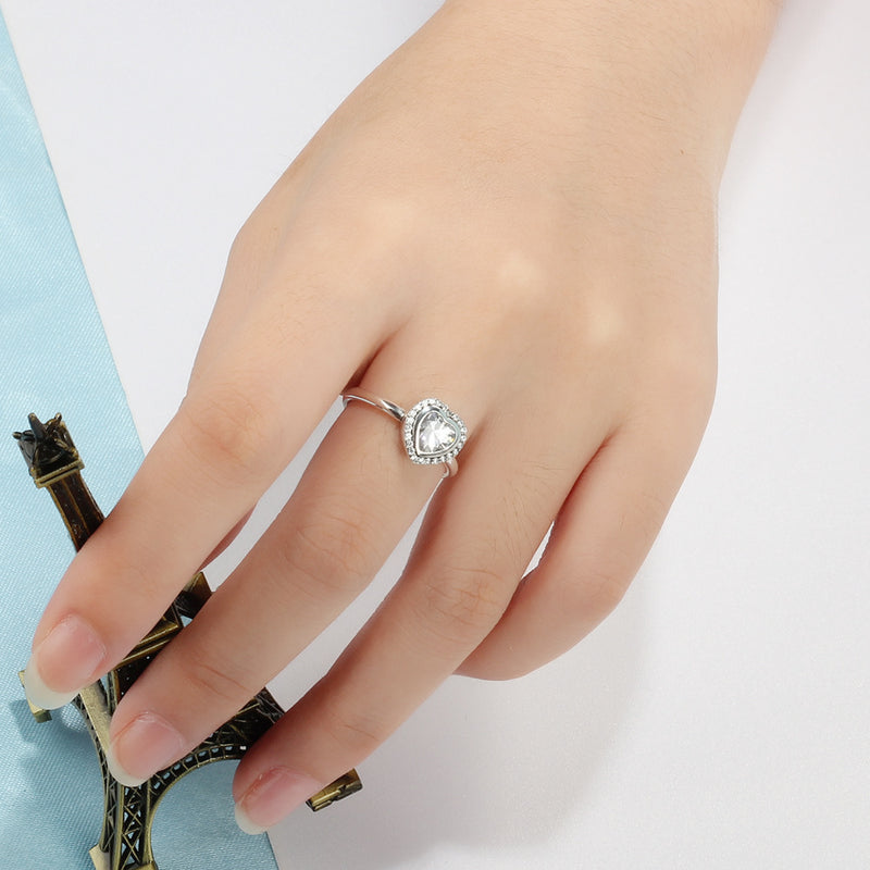 Love Ring Sterling Silver Heart Ring