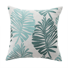 Leafy Linen Luxury Pillow Cover