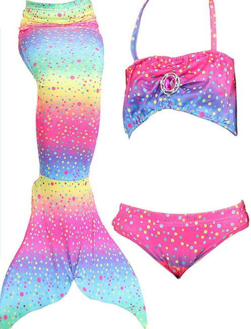 Mermaid Bikini for Girls with Tail