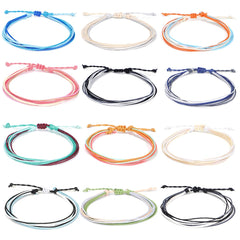 Surf Style 12pc Waterproof Anklet Set