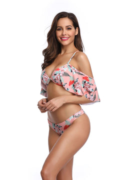 Ruffle Sleeve Sexy Bikini