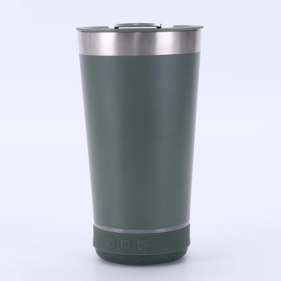 Bluetooth Audio Stainless Steel Travel Mug – 16oz