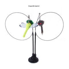 Cat Teaser Toy with Suction Cup Base — Interactive Play for Curious Cats