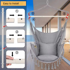 Amazon 3-Section Foldable Strengthened Iron Hammock