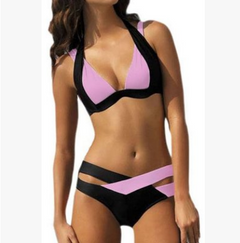 Color Block Women's Bikini Swimsuit - Sexy Style