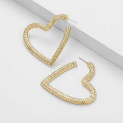 Open Heart Earrings