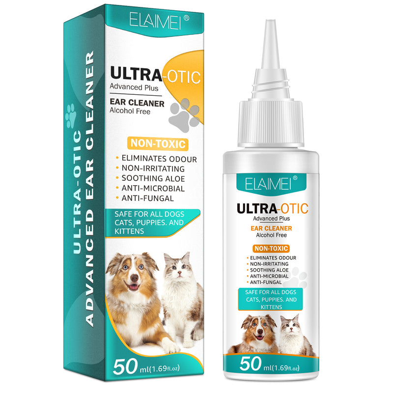 Pet Ear Cleaner 50ml — Gentle Ear Wash for Dogs & Cats