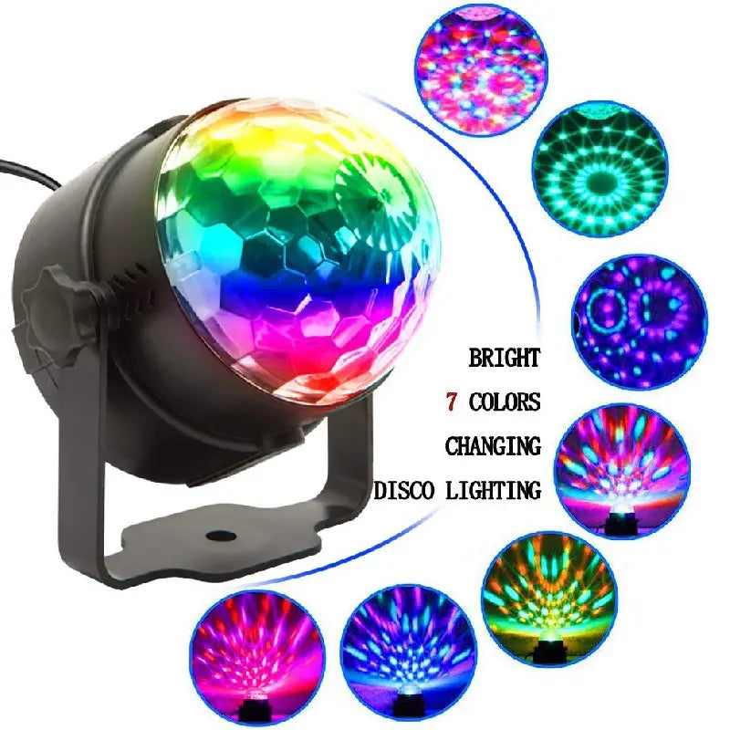 LED RGB Magic Ball Party Light with Remote Control