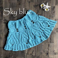 Handmade Crochet Bikini Skirt and Yoga Top