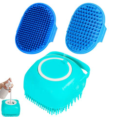 3-in-1 Dog Bathing Brush Set — Shampoo, Massage & Deshedding in One