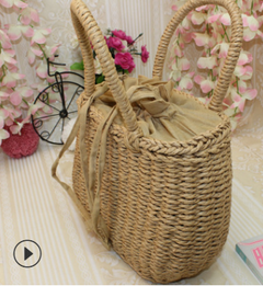 Handmade Woven Tote Bag, Straw Bag