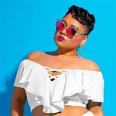 Plus Size L- 5XL High Waist Bikini Set