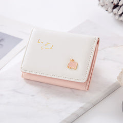 Baby Elephant Print Coin Purse and Card Holder Wallet