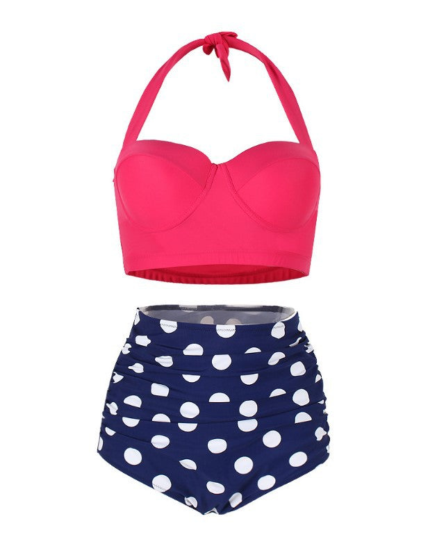 High-Waisted Printed Bikini Set