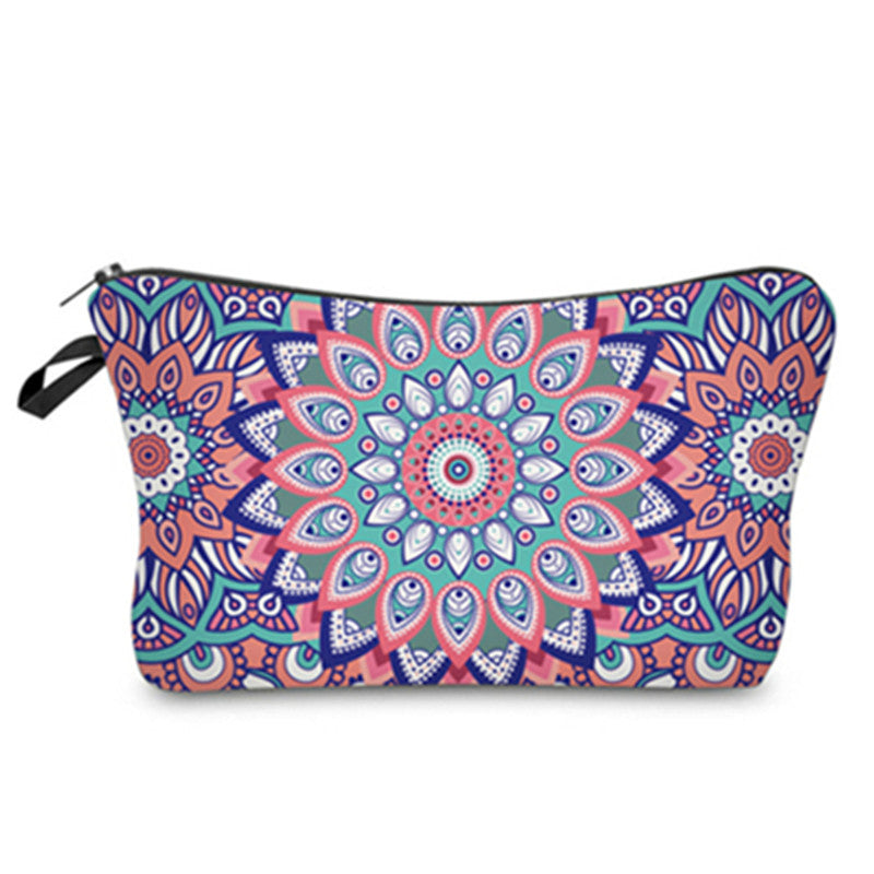 Chic Mandala Travel Makeup Organizer