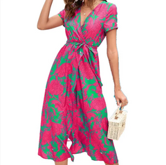 Chic Classic V-Neck A-Line Dress