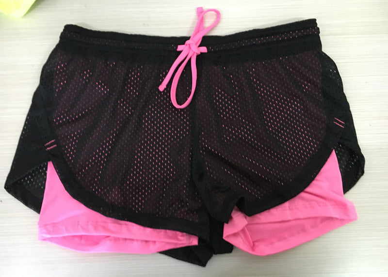 Breathable Double-Layer Yoga Shorts