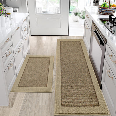 Absorbent Kitchen Rug Duo