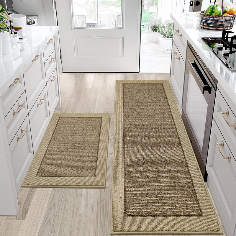 Absorbent Kitchen Rug Duo