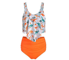 Dinosaur Print Women's Bikini Swimsuit (Two-Piece)
